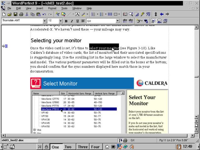 Word Documents (without tracked changes) import into WordPerfect 9.